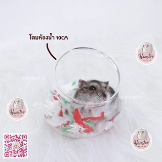 [Hamsterth] โดมใส ห้องน้ำ ห้องนำ้แก้ว สำหรับสัตว์เลี้ยง แฮมสเตอร์ แฟตเทล ดอเม้าท์