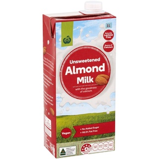 ✨Sale✨ Woolworths Unsweetened Almond Milk 1L 🚚พร้อมส่ง!✅