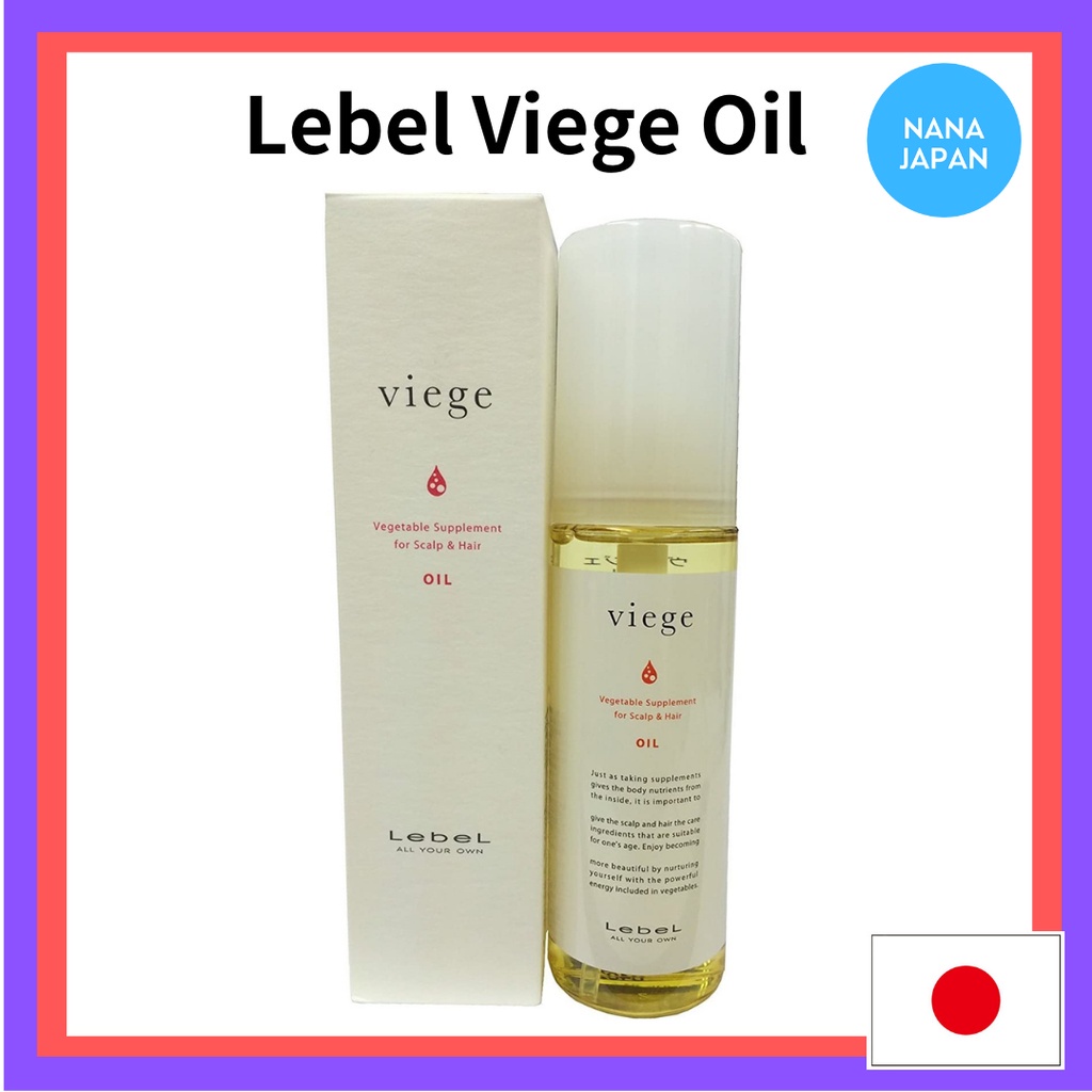 【ส่งตรงจากญี่ปุ่น】Lebel Viege Oil น้ํามันบํารุงผม 90 มล.

