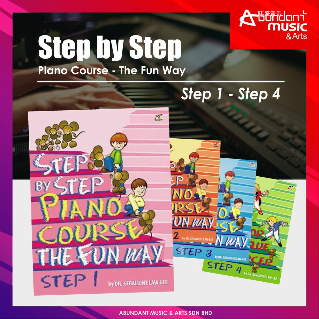 [PianoBook] ขั้นตอนโดย Step Piano Course The Fun Way (Step 1 - Step 4)