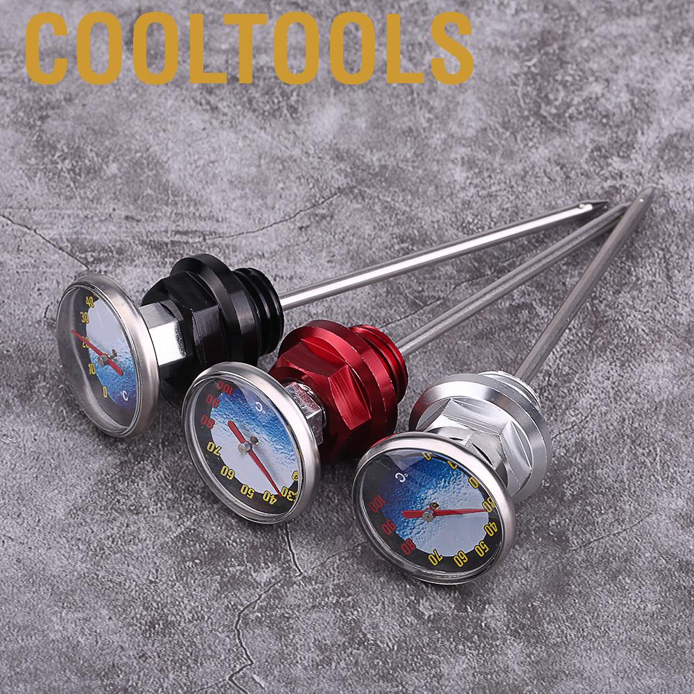 อลูมิเนียมมอเตอร์ไซด์ Dipstick อุณหภูมิน้ํามันรถจักรยานยนต์ 125cc
