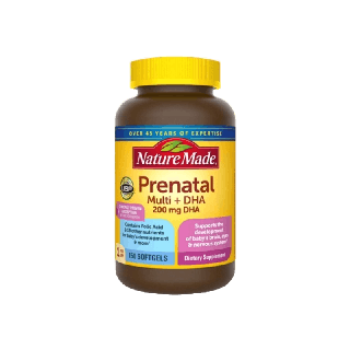 แพคเกจใหม่ พร้อมส่ง วิตามินเตรียมคั้งครรภ์ NATURE MADE Prenatal Multi + DHA 200mg 150 Softgels