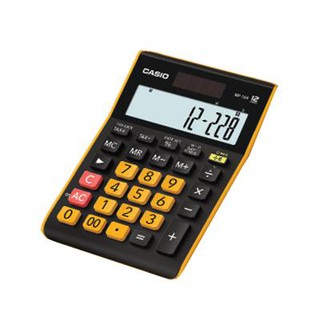 เครื่องคิดเลข ดำ-เหลือง คาสิโอ MP-12R Casio Black-Yellow Calculator MP-12R