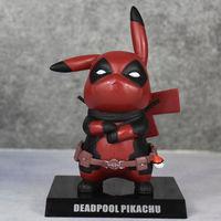 GK ไม่มีนัยสำคัญหลอกโปเกมอน COS Deadpool Pikachu มือตกแต่งสำนักงานรุ่น