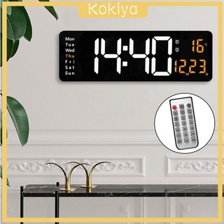 15" Digital Wall Clock USB Two-Color Display with Remote Gym Week