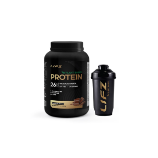 LIFZ SPORT PROTEIN โปรตีนรสช็อกโกแลต พร้อมแก้วเชค โปรตีนสูง 26 กรัม 130 kcal. สร้างกล้ามเนื้อ ลีนไขมัน ขนาด 2.2 lbs.