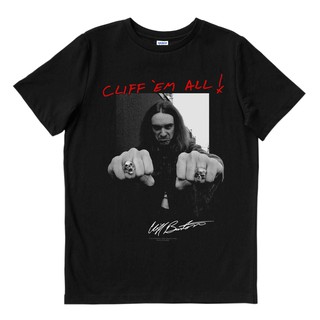 Metallica - CLIFF EM | เสื้อยืด พิมพ์ลายวงดนตรี | Merch เครื่องดนตรี | Unisex | Merch เครื่องดนตรี | โลหะหนัก