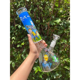 Bong with print 35 cm / 9 mm thick Glass🔥