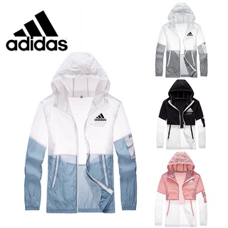 Adidas เสื้อแจ็กเก็ต เสื้อกีฬา กันลม ระบายอากาศ แบบแห้งเร็ว กันแดด เหมาะกับฤดูร้อน 2022