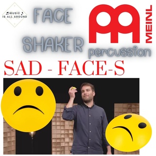 Shaker AA Meinl FACE-S Face Shaker Sad พลาสติกสีเหลือง ลายกราฟฟิค