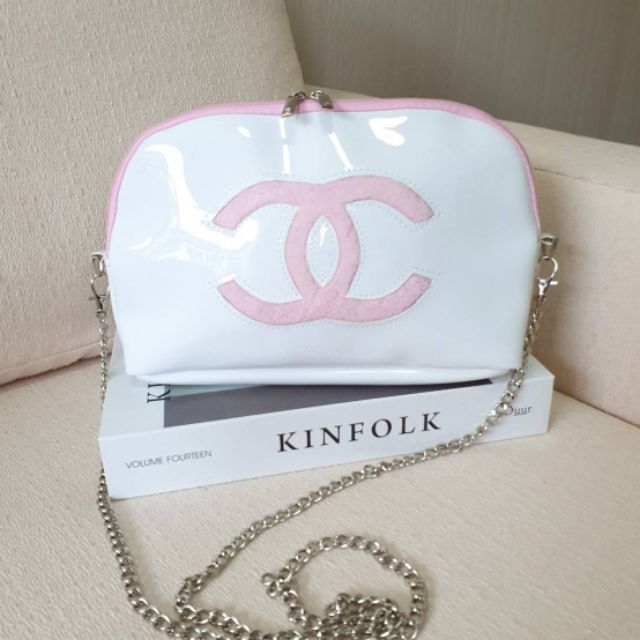 Chanel precision luxury leather clutch with chain