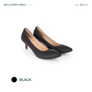 LA BELLA รุ่น BELLA COMFY HEELS - BLACK