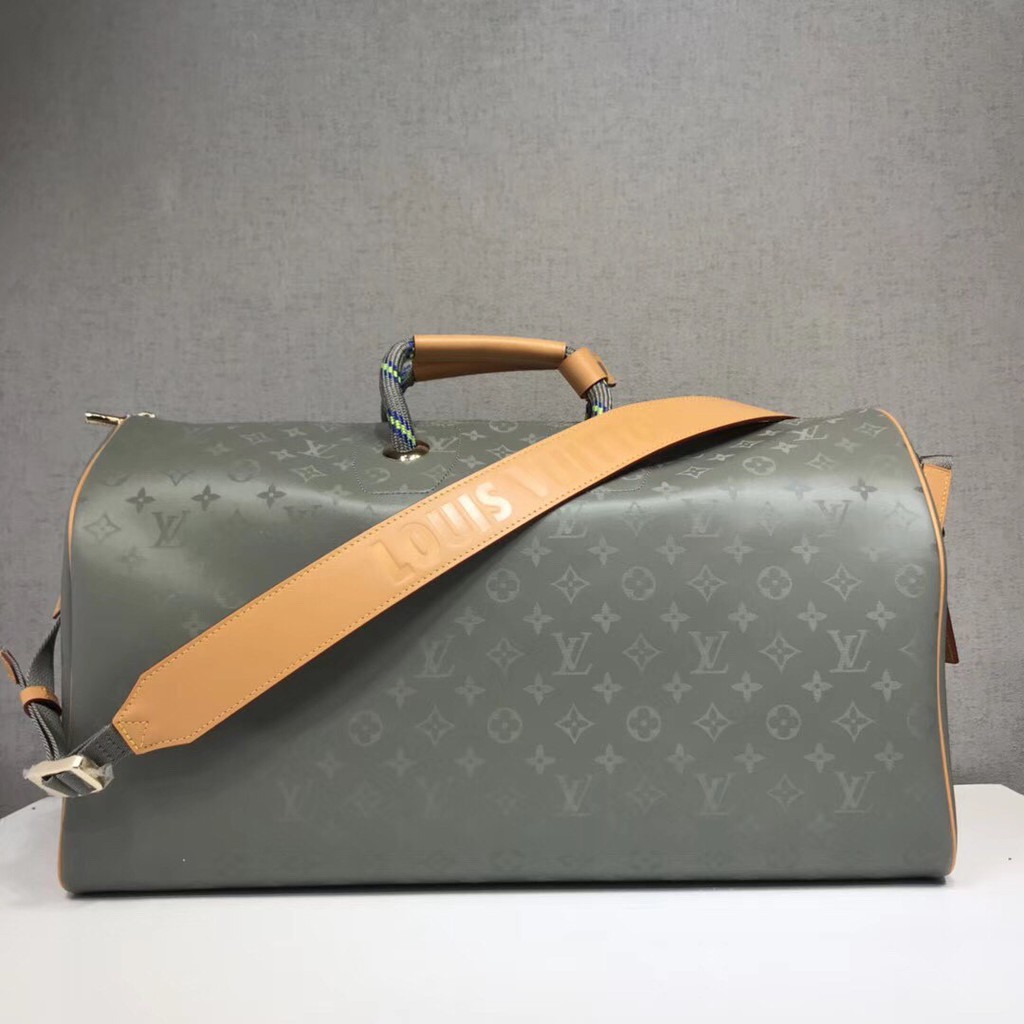 louis vuitton keepall titanium