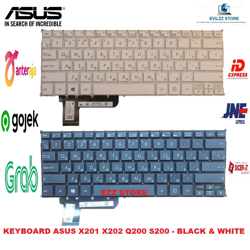ASUS X201 X201E X202 X202E Q200 Q200E X200 S200 S200E AEEX2R01010 9Z.N8KSQ.61D EX2 แป้นพิมพ์แล็ปท็อป