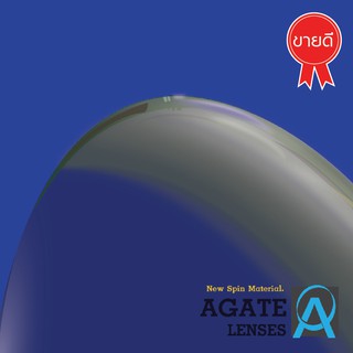 AGATE LENS บลูบลอคออโต้ ย่อบาง 1.56 UV420 Aspheric Design ค่าสายตามีตั้งแต่ 0.00 ถึง -5.00 (เอียง 0.25 ถึง 1.00)