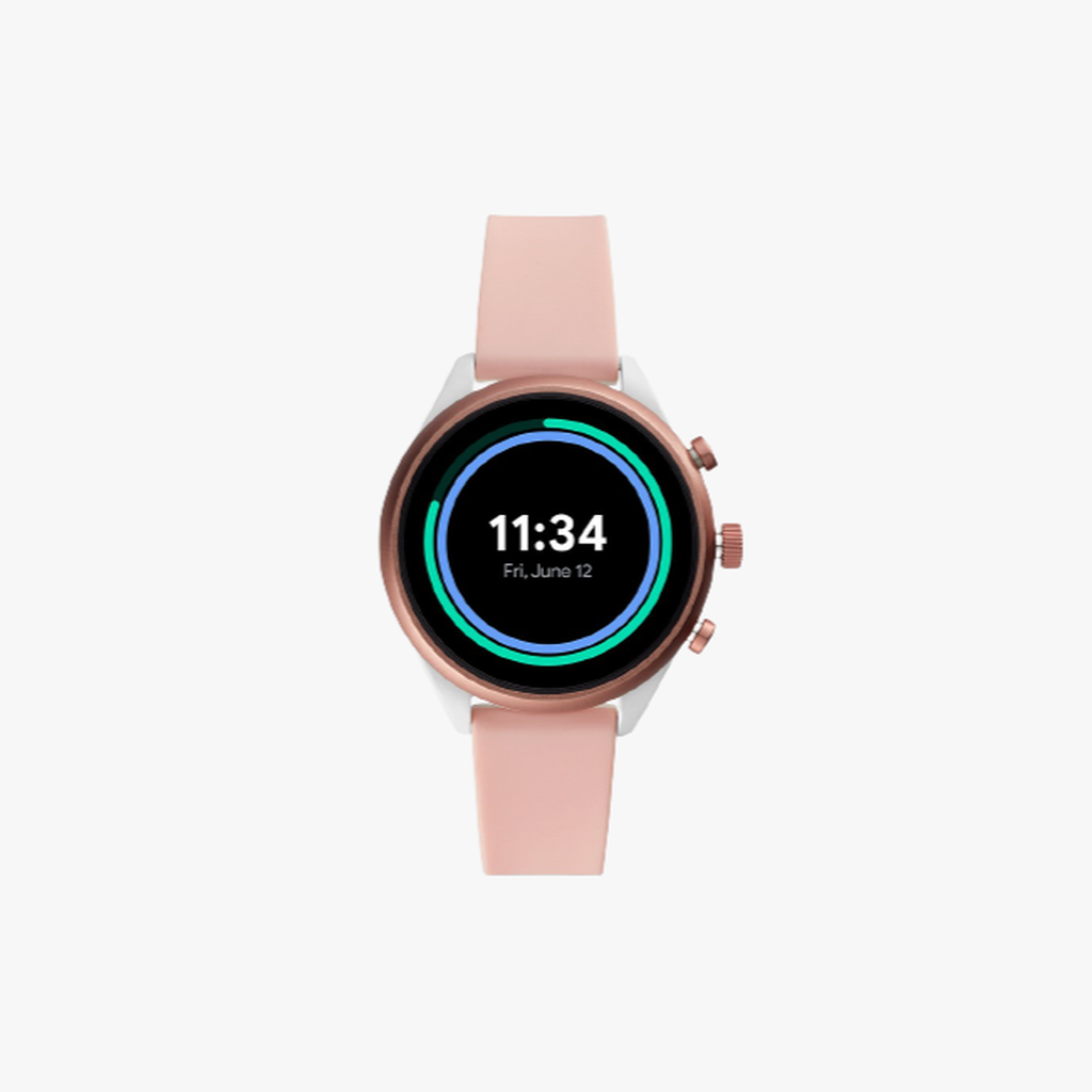 Fossil นาฬิกาข้อมือผู้หญิง Fossil Sport Metal and Silicone Touchscreen Smartwatch Pink รุ่น FTW6022