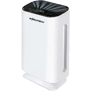 (ใช้โค้ดลดเหลือ1112.-)Worldtech เครื่องฟอกอากาศ Air Purifier รุ่น WT-P50 พื้นที่ใหญ่ 40-55 ตรม. + รีโมท ผ่อนชำระ0% รับประกัน1ปี เมนูภาษาไทย เครื่องกรองอากาศ กรองฝุ่น กรองละอองเกสร ควันบุหรี่ กลิ่น แบคทีเรีย เชื้อรา ไวรัส สารก่อภูมิแพ้ กรองอากาศ ควัน PM2.5