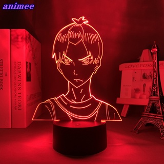 โคมไฟกลางคืน Led รูปการ์ตูนอนิเมะ Haikyuu Tobio Kageyama 3d สําหรับตกแต่งบ้าน ของขวัญวันเกิด