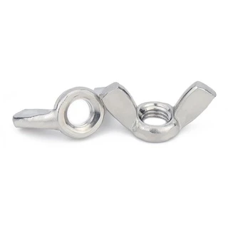 หัวน็อต ตัวเมีย หางปลา ปีก สี่เหลี่ยม สแตนเลส304 เกลียวมิล หยาบ M3 M4 M5/Wing Nut Rectangular SUS304
