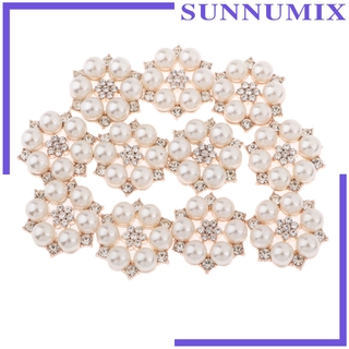 [Sunnimix] ไข่มุก Rhinestones สําหรับงานหัตถกรรม 10 ชิ้น