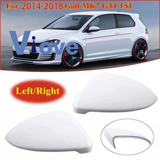 ฝาครอบกระจกมองหลัง สีขาว 5G สําหรับ Golf 7 MK7 - TSI 2014 2015 2016 17 2018 2 ชิ้น0857538E