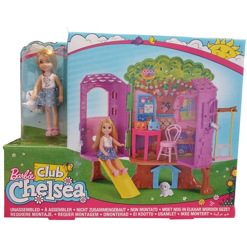 Barbie Club Chelsea Treehouse Dollhouse Playset with Accessories FPF83 บ้านตุ๊กตาบาร์บี้ บ้านต้นไม้เชลซี FPF83