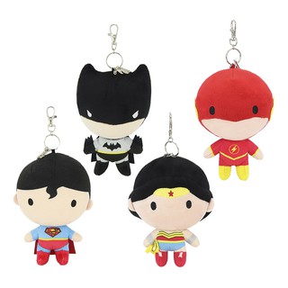 DC Comics ลิขสิทธิ์แท้ พวงกุญแจ the flash / wonder woman / batman / superman : chibi