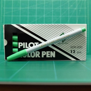 ปากกาเมจิกไพล๊อต หมึกสีเขียว Pilot SDR-200 (1กล่อง/12ด้าม) GREEN