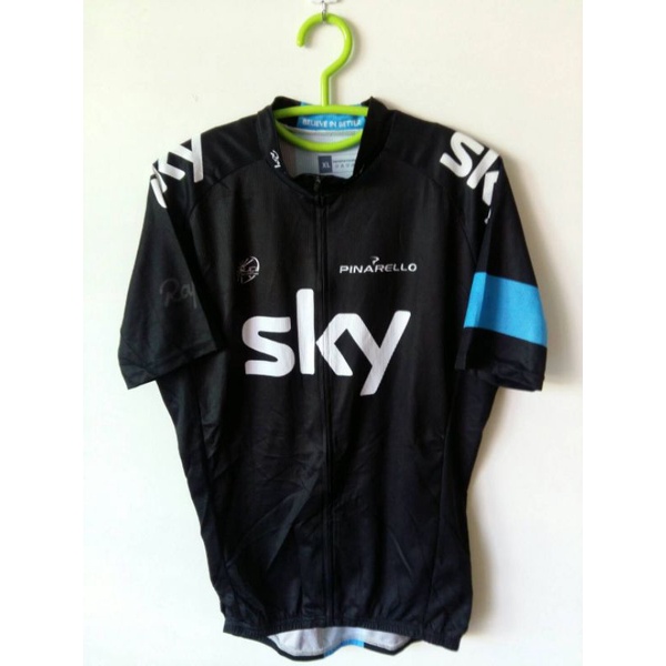 เสื้อปั่นจักรยาน Sky สีดำ มือสอง ไซส์XL