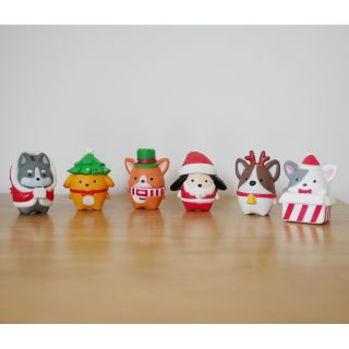XMas Dogs ตุ๊กตาเรซิ่น มี 6 แบบ
