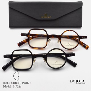 แว่นตากลมเหลี่ยม วินเทจ HALF CIRCLE POINT รุ่น HP226