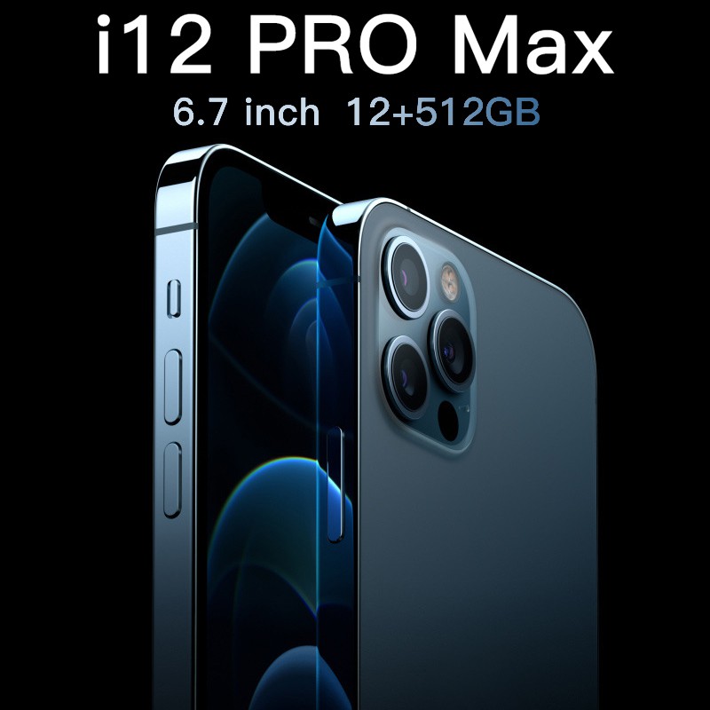 Mobile/โทรศัพท์มือถือ สมาร์ทโฟน I12Pro Max Android 12 + 512 G 6 . 7 นิ้ว Hd หน้าจอสัมผัส smartphone