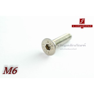 น็อตหัวจมเตเปอร์สแตนเลส M6x25