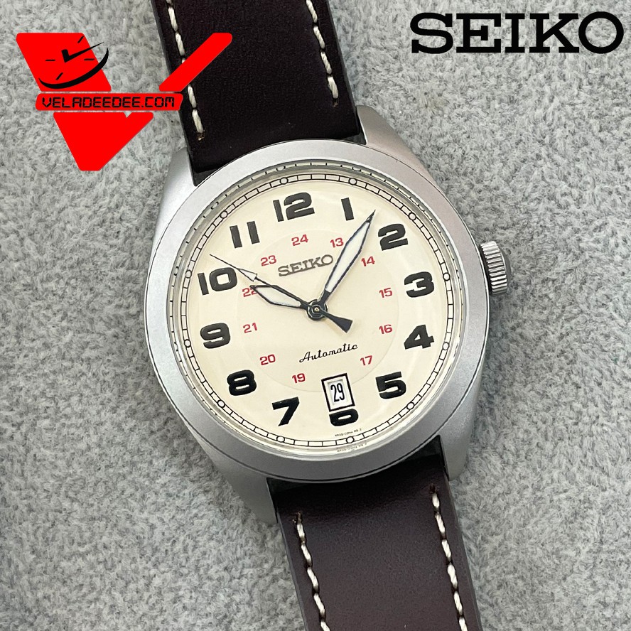 ไซโก้แท้100% นาฬิกา Seiko Sports Automatic นาฬิกาข้อมือผู้ชาย สายหนังแท้ รุ่น SRPC87K1