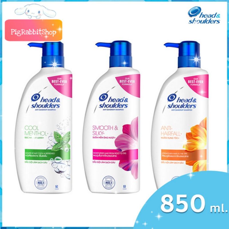 แชมพู ขจัดรังแค Head shoulders Cool Menthol คูล เมนทอล 610 / 850ml.