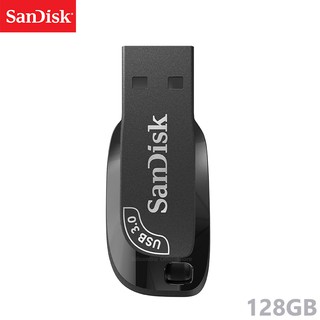 SanDisk Ultra Shift USB 3.0 Flash Drive 128GB (SDCZ410-128G-G46) Black compact design แฟลซไดร์ฟ แฟลตได ประกัน Synnex 5ปี