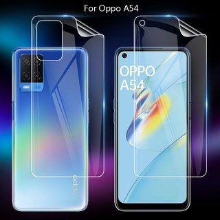 ฟิล์มไฮโดรเจลบางเฉียบสําหรับ Oppo A54 6.51" Tpu ฟิล์มกันรอยหน้าจอใส (ไม่มีกระจกนิรภัย)