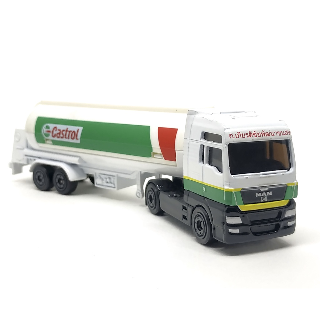 Majorette Truck - Man TGX + Catrol Oil Tank - White Color /scale 1/100 (6") no Package