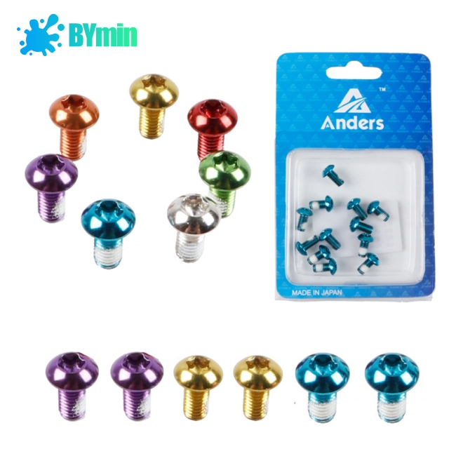 MTB Bike Bicycle Disc Brake Rotor Torx T25 Bolts M5 x 10mm Screws 6-12PCS