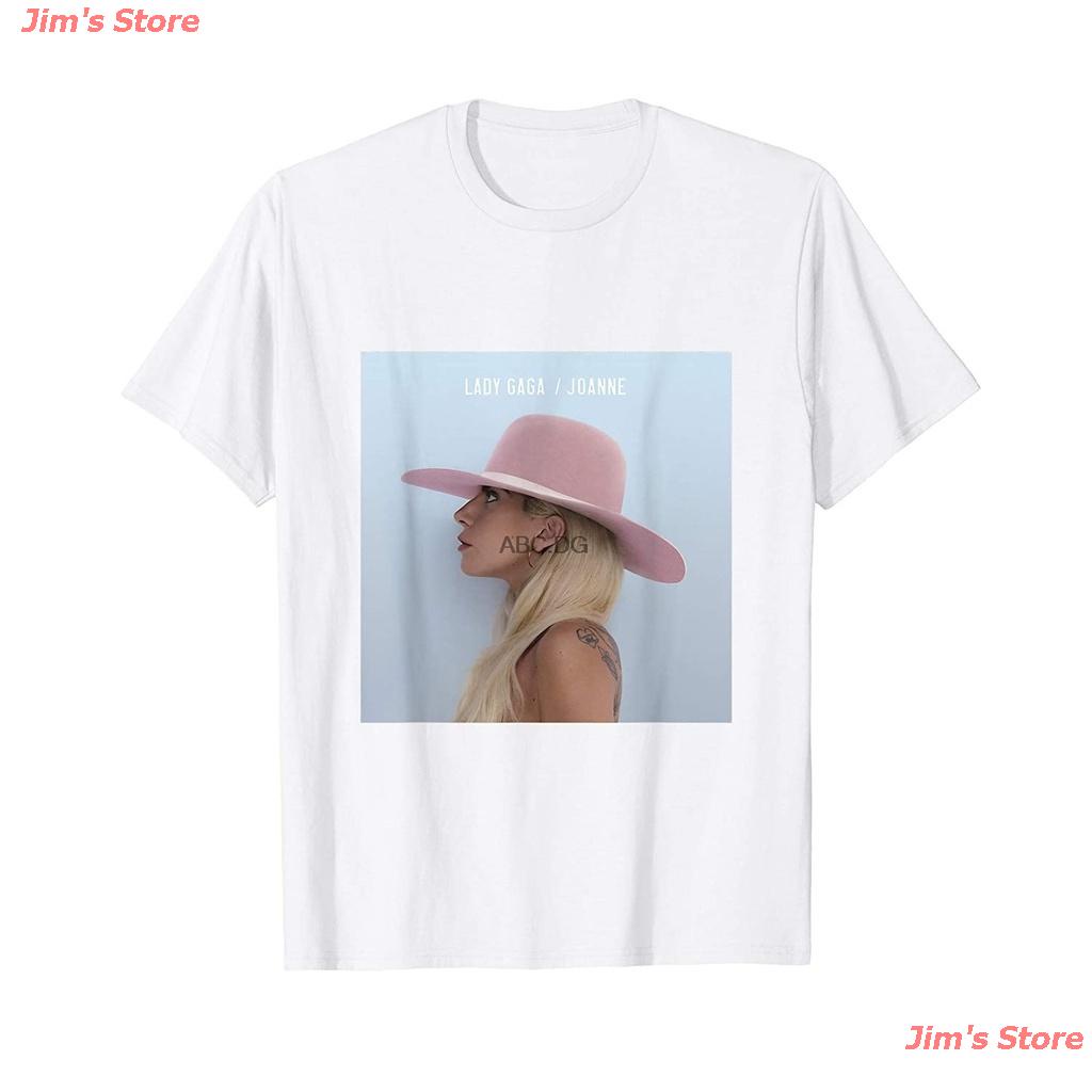 HOT SALINGเสื้อยืดผ้าฝ้ายJim's Store 2021 Lady Gaga Joanne Album T-Shirt Summer New Mens Short Sleeve Cotton T Shirt . เ