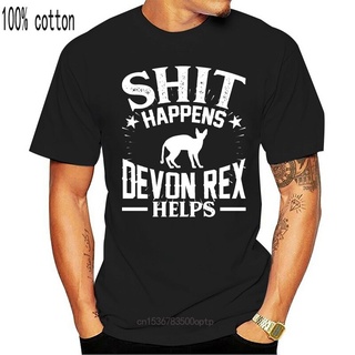 ขายดี เสื้อยืด พิมพ์ลาย My Devon Rex Happens คลาสสิก สําหรับผู้ชาย DBihfm60PJdifc40Size S-5XL