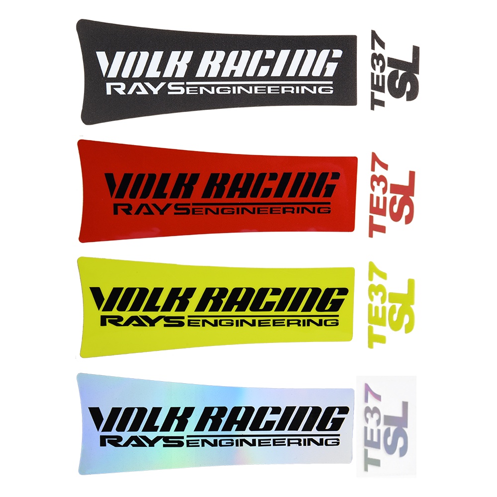 ตกแต่งล้อสติ๊กเกอร์ล้อ ล้อสติ๊กเกอร์ 4 ชิ้น VOLK RAYS และ 4 ชิ้น TE37 SL