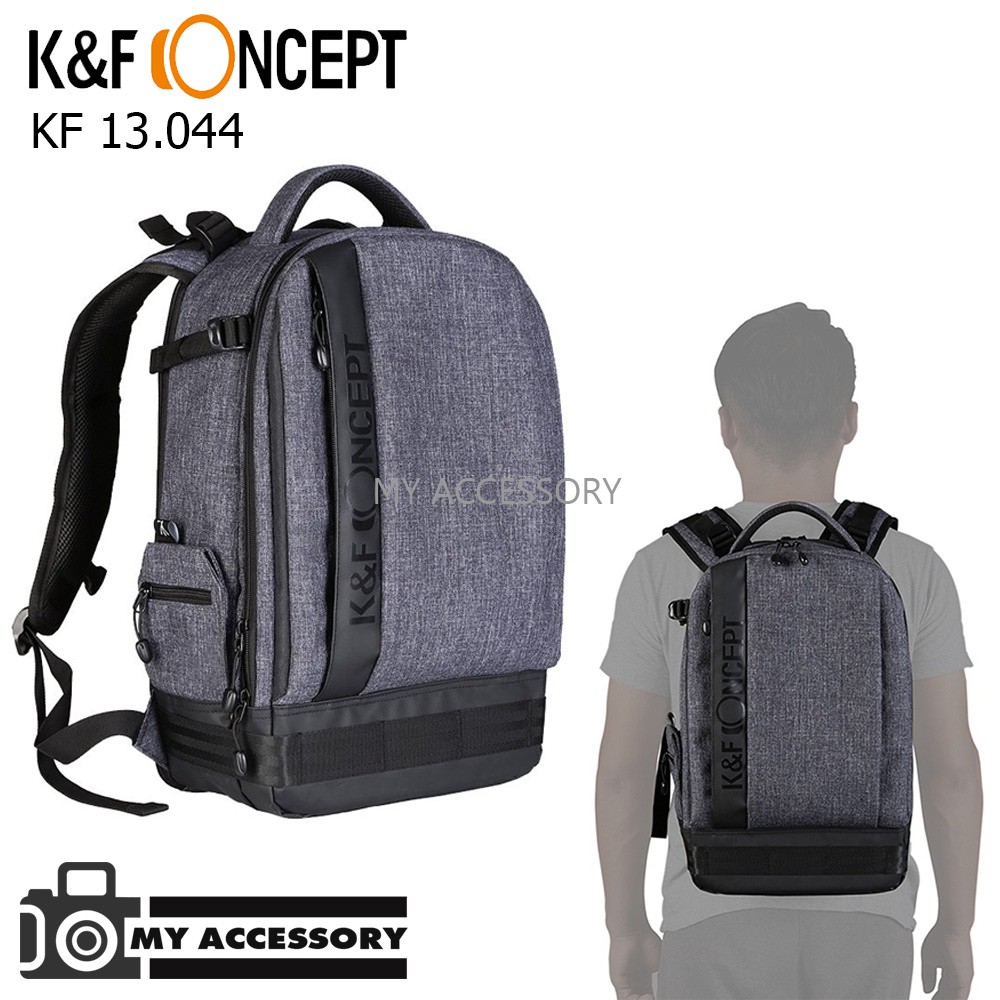 กระเป๋ากล้อง K&amp;F Concept 13.044  DSLR CAMERA BACKPACK LARGE GREY