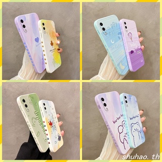 เคส Samsung A02 M02 ภาพวาดสีน้ำมัน ซิลิโคนใบเมเปิ้ล เคสโทรศัพท์