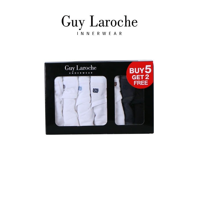 GUY LAROCHE กางเกงในชาย รุ่น PACK 7 ชิ้นสุดคุ้ม ( สีขาว 5 ) และสีเทา,สีดำ (JUS4902R4WH)