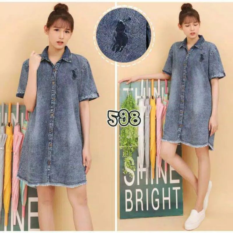 DENIM JEANS DRESS***