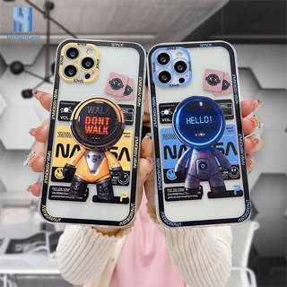 เคส For IPhone 12 11 13 PRO MAX 6 7 6S 8 Plus X XR XS MAX 11 12 13 mini Se 2020 6SPlus 7Plus 6Plus 8Plus XSMAX นาซ่านักบินอวกาศการ์ตูน เคสโทรศัพท์มือถือ