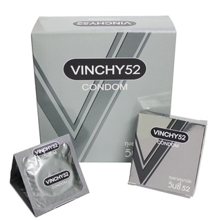 Vinchy ถุงยางอนามัยวินชี่ ขนาด 52 มิลลิเมตร