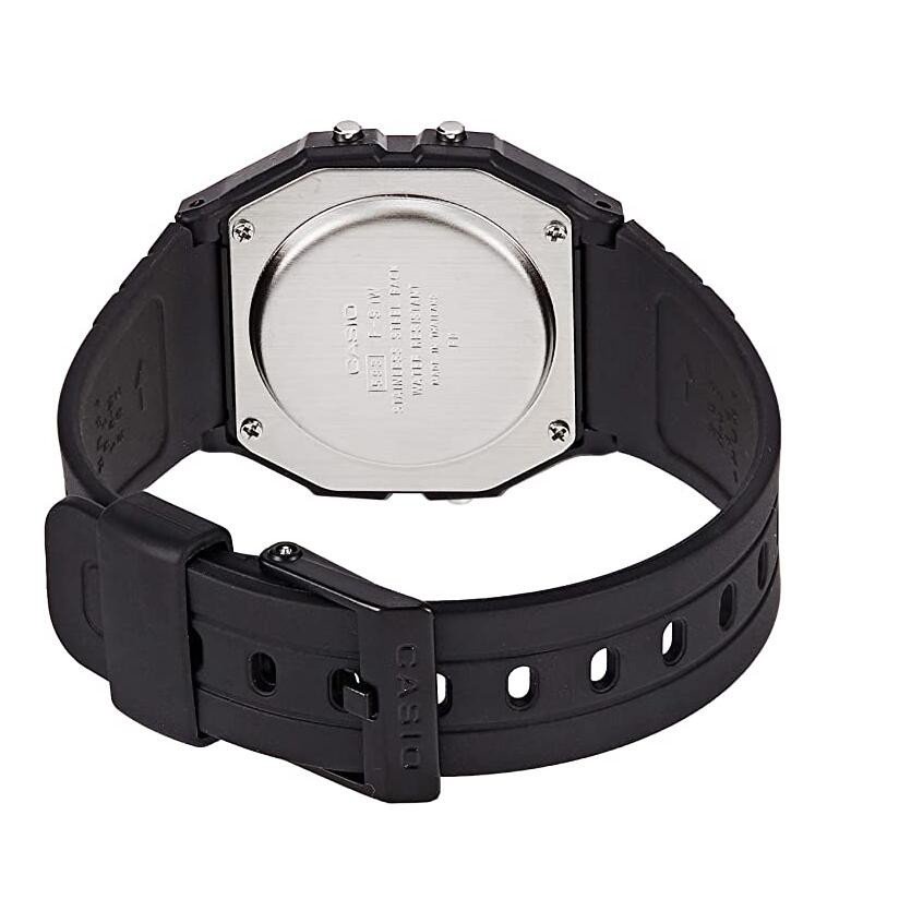 Casio Digital Watch F91W Series Unisex Black Resin Strap Watches With