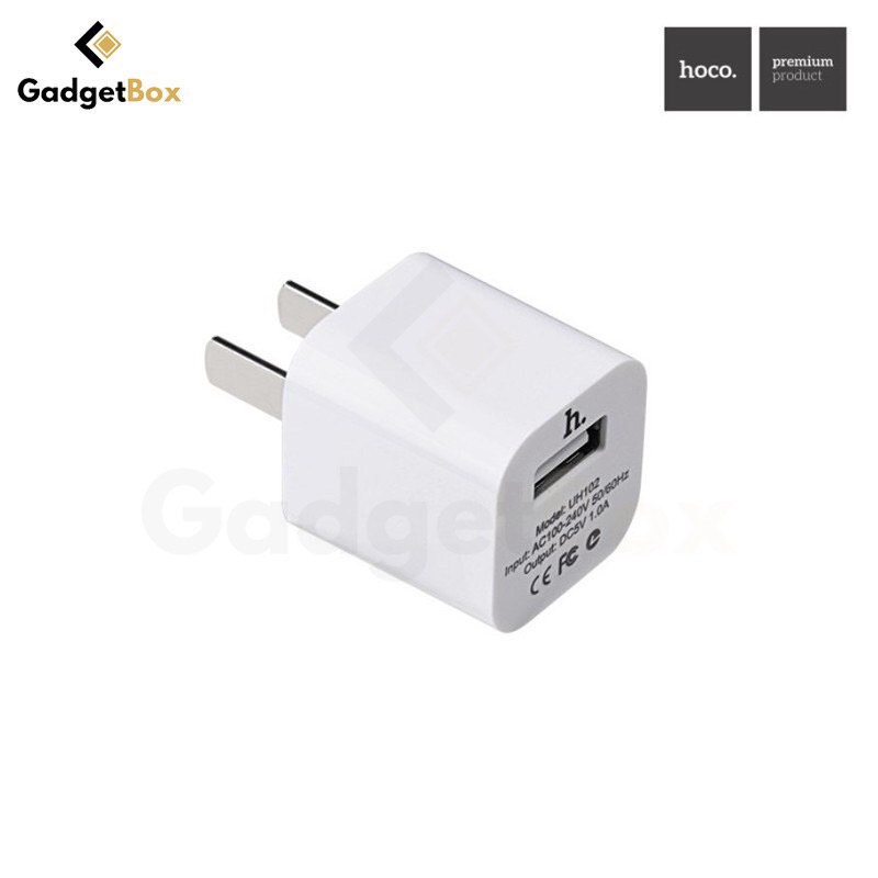 หัวชาร์จ 5V-1A สำหรับชาร์จหูฟัง มือถือ Hoco UH102 ของแท้100% 1 USB 1แอมป์ - รูปที่ 4